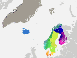 finnish language map